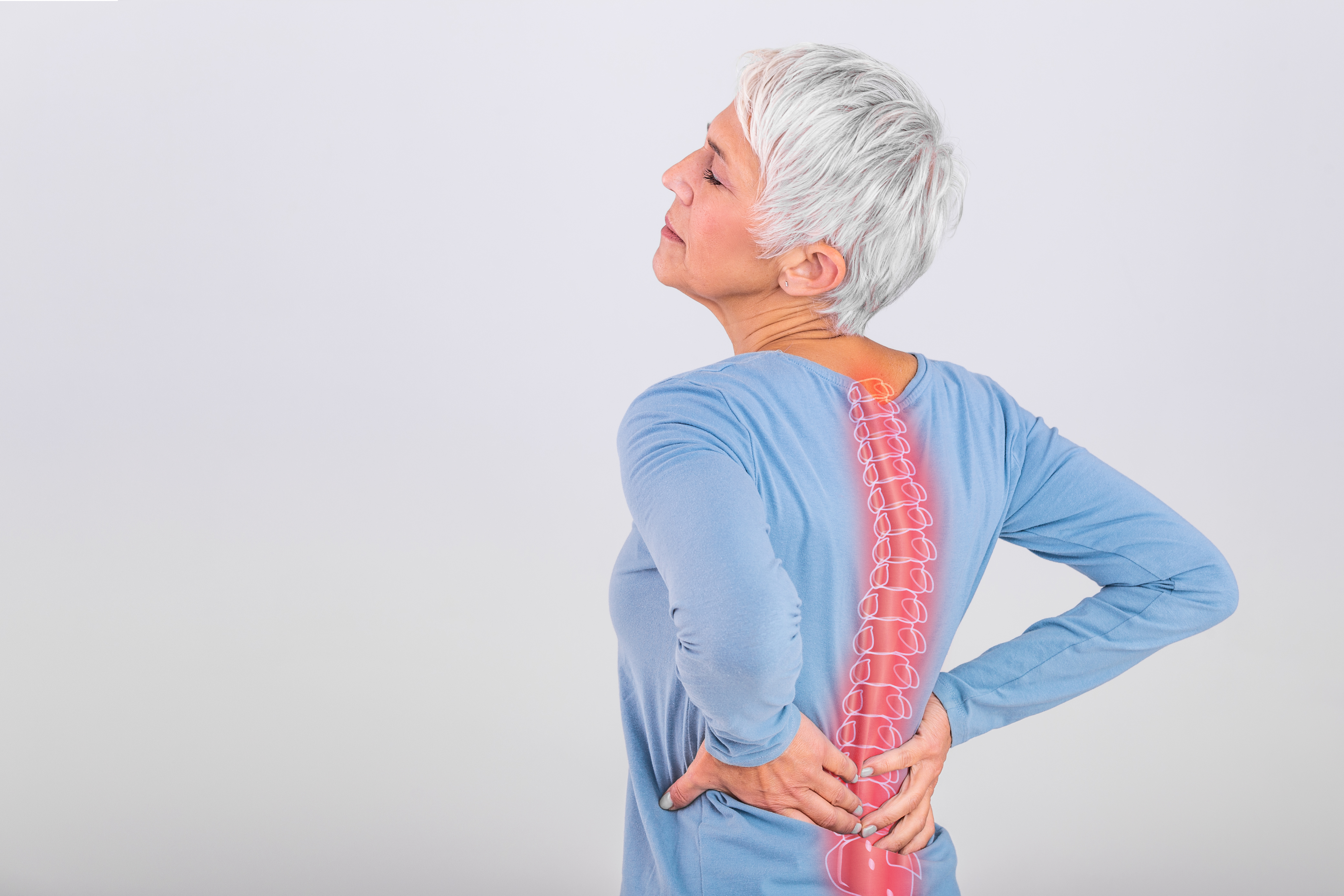 Valoración de espalda en consultorio de fisioterapia osteomuscular